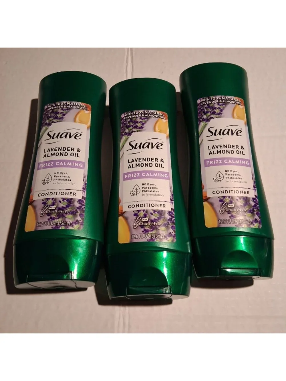 Suave Lavender & Almond Oil Frizz Calming Conditioner 12.6 Fl Oz - SET OF 3-NEW